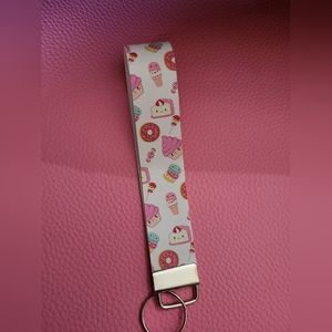 Faux Leather Keychain